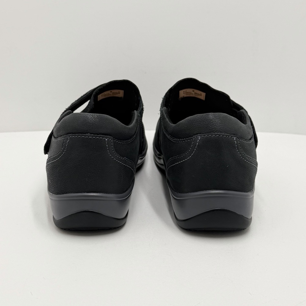 Orthofeet Solerno 813 Women's 9 D Wide Black Leather Orthopedic Comfort Shoes - Picture 5 of 11